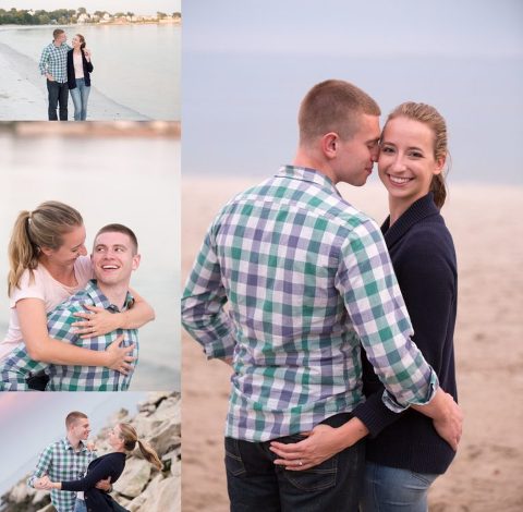 ct beach engagement session