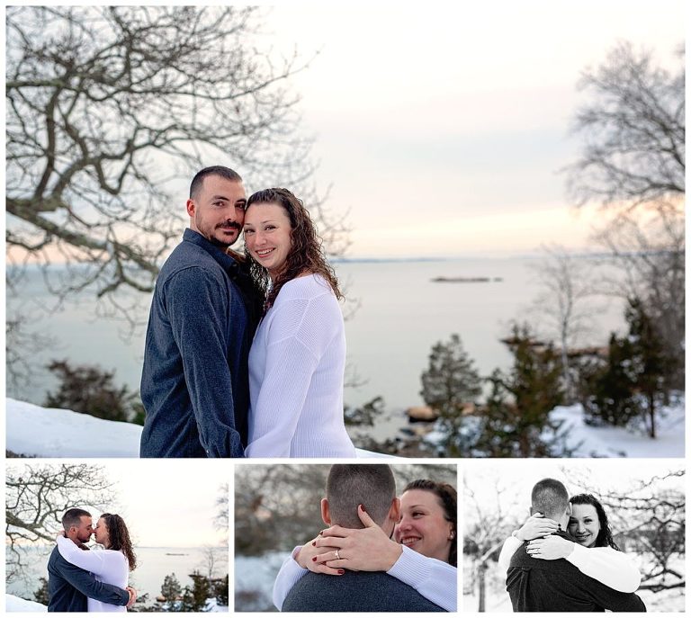 romantic engagement photos